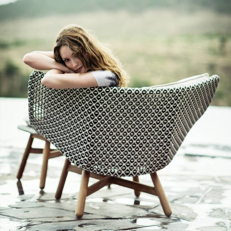 Fauteuil extérieur MBRACE fauteuil bas Pepper DEDON