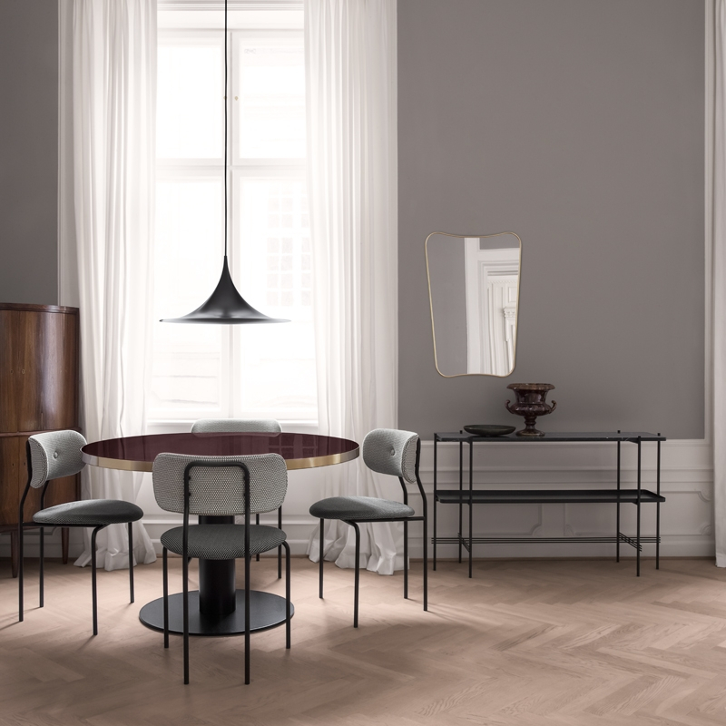 Console TS H 72 Marbre Emperador gris GUBI