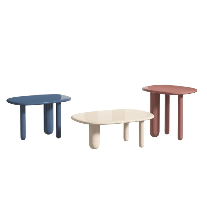 Table d'appoint guéridon TOTTORI L 64 Crème DRIADE