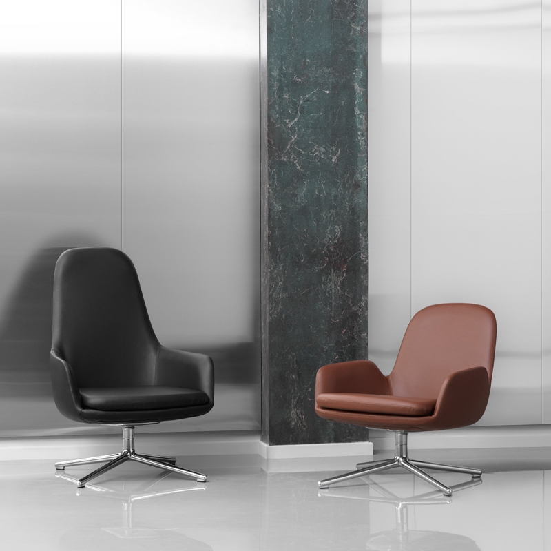 Fauteuil ERA HIGH pivotant Noir Normann Copenhagen