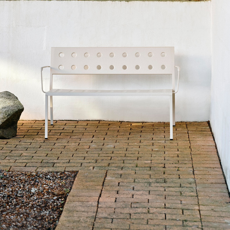 Banc extérieur Banc BALCONY DINING avec accoudoirs Anthracite HAY