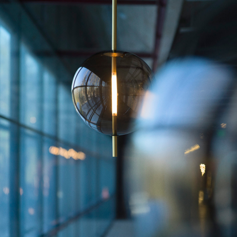 Suspension KANDINSKY 30 Gris/ laiton  PHOLC