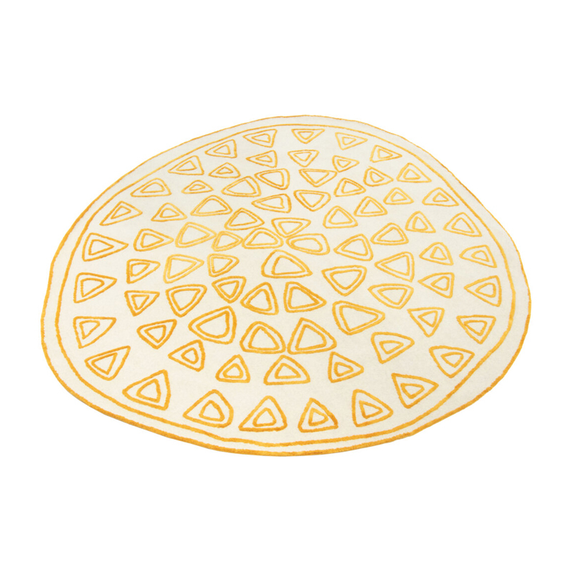 Tapis Tapis NAÏF TRIANGLES Jaune CC-TAPIS