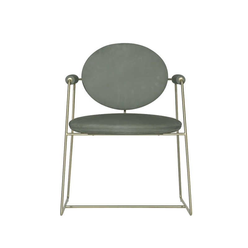 Chaise GEMMA Cuir Kashmir Mousse BAXTER MADE IN ITALY