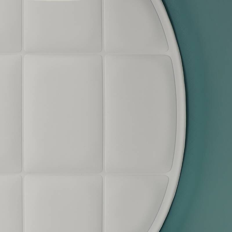 Coussin Lot de 2 galettes d'assise AÏKU Blanc MDF