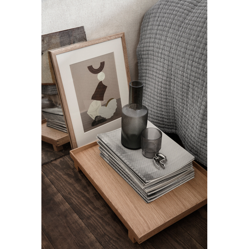 Carafe & verre Carafe RIPPLE Gris fumé FERM LIVING