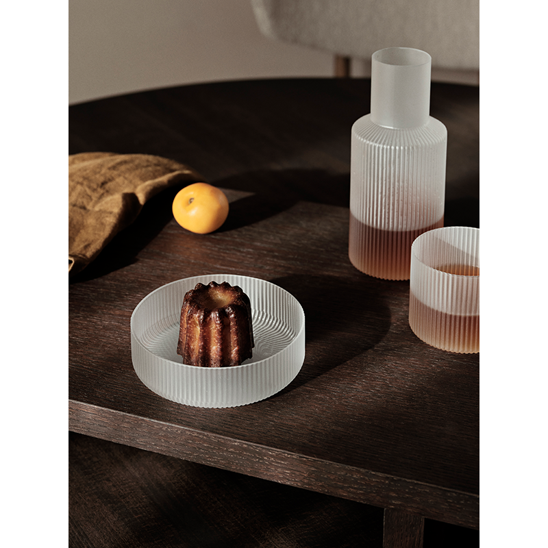 Carafe & verre Set carafe et verre RIPPLE Givré FERM LIVING