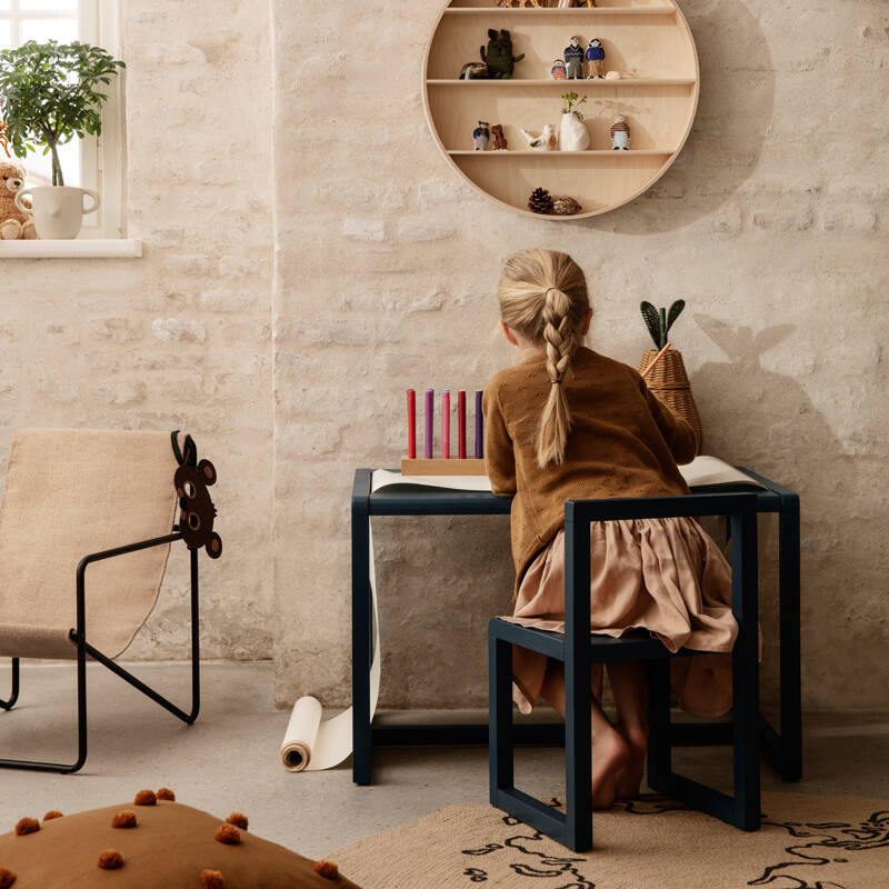 Table enfant Table enfant LITTLE ARCHITECT Rouge coquelicot FERM LIVING