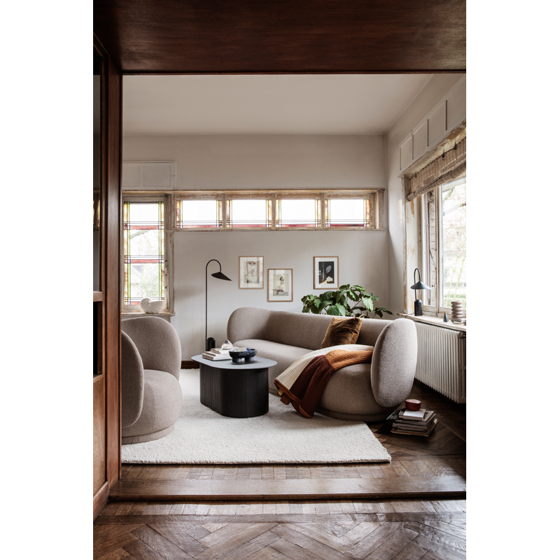 Canapé RICO 3 places Brossé Blanc cassé FERM LIVING