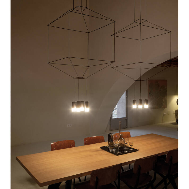 Suspension WIREFLOW 0309 Noir VIBIA