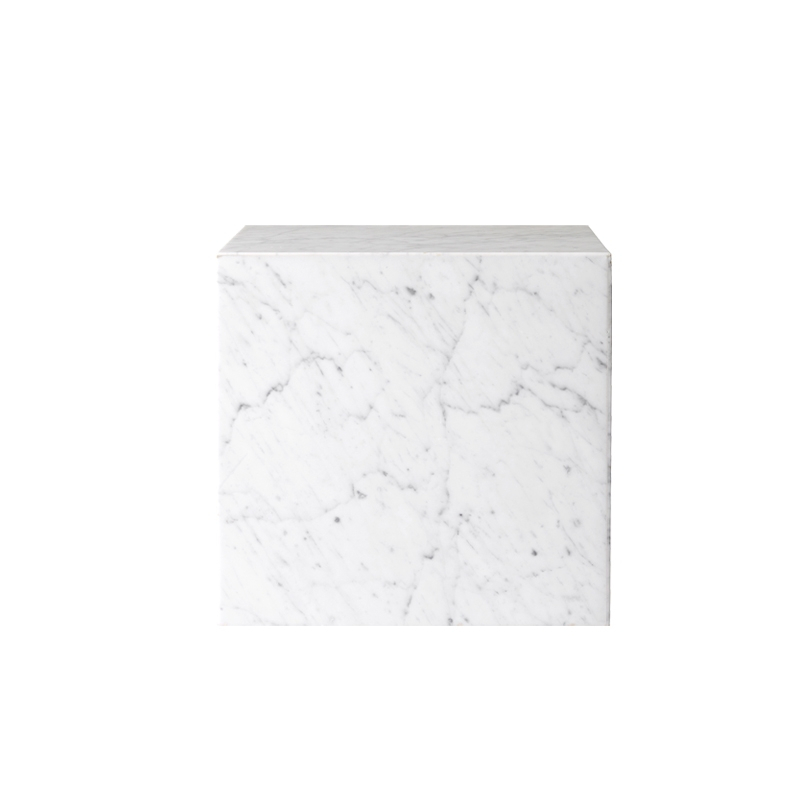 Table d'appoint guéridon PLINTH CUBIC Blanc AUDO COPENHAGEN