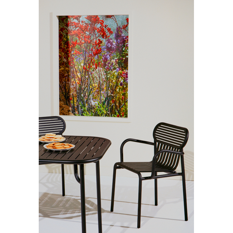 Table extérieur WEEK-END 85x85 Vert bouteille PETITE FRITURE