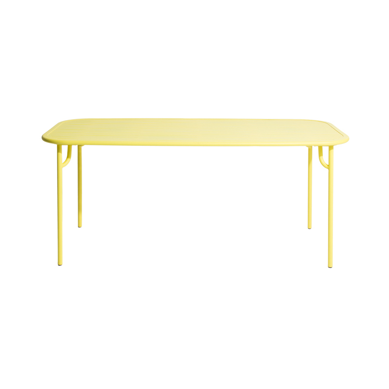 Table extérieur WEEK-END rectangulaire Jaune PETITE FRITURE