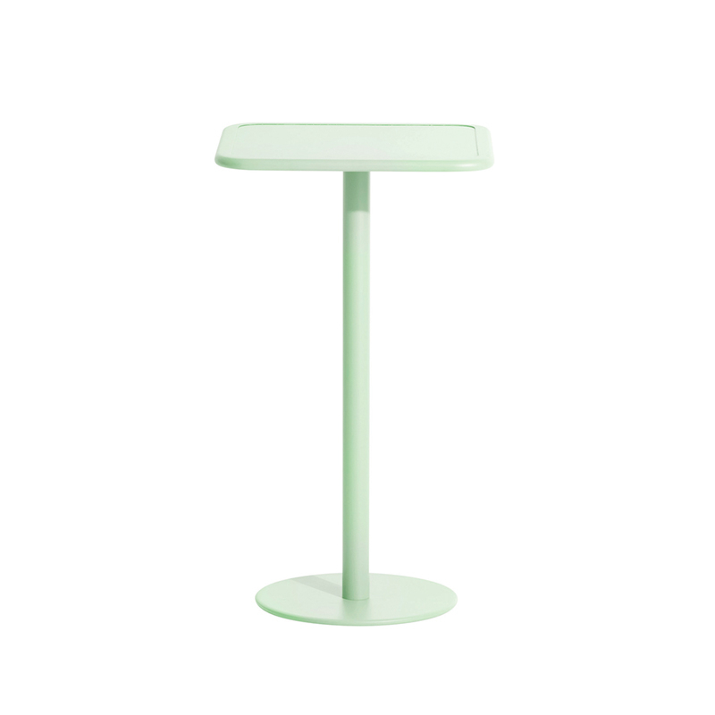 Table extérieur Mange-debout WEEK-END carré Vert pastel PETITE FRITURE
