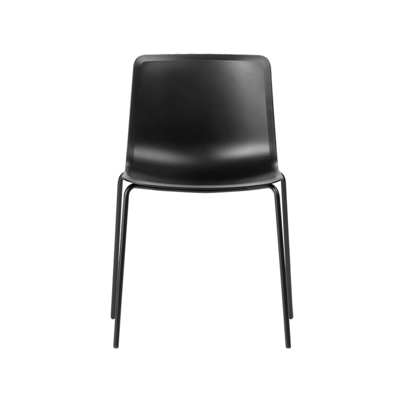 Chaise PATO 4 pieds acier Noir FREDERICIA