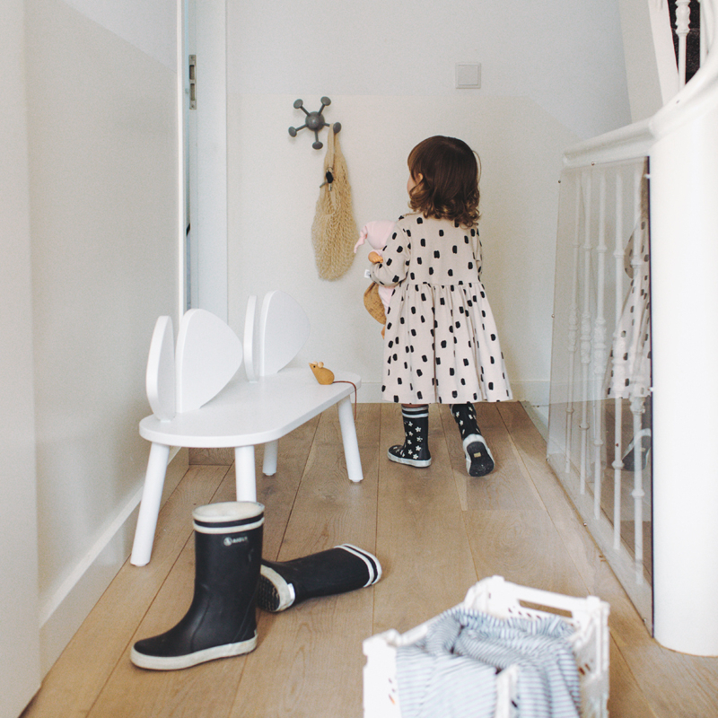 Siège enfant Banc enfant MOUSE 2 à 5 ans Blanc NOFRED