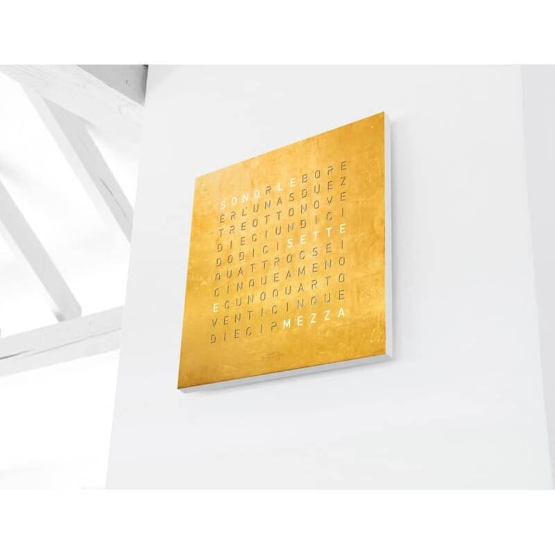 Horloge Horloge QLOCKTWO EARTH 45 Creator's Edition Gold QLOCKTWO