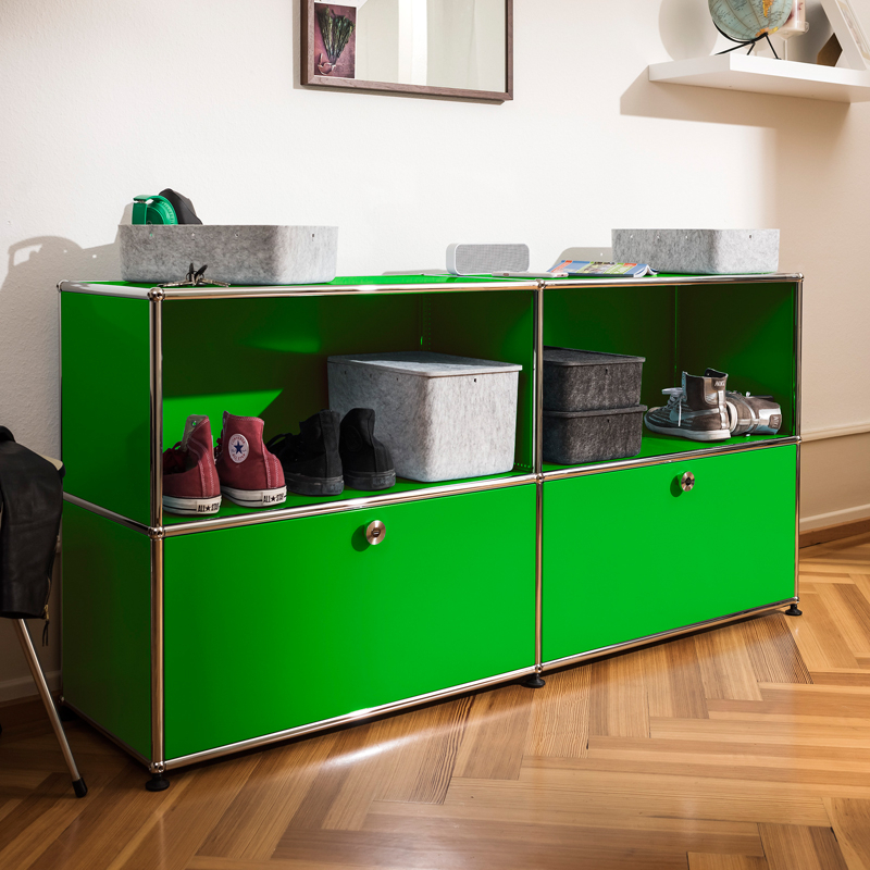 Meuble de rangement USM HALLER C2 Anthracite USM HALLER