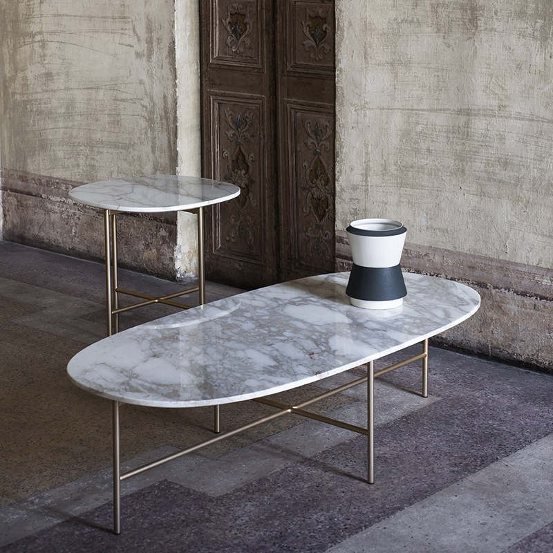 Table basse SOAP Calacatta blanc  TACCHINI