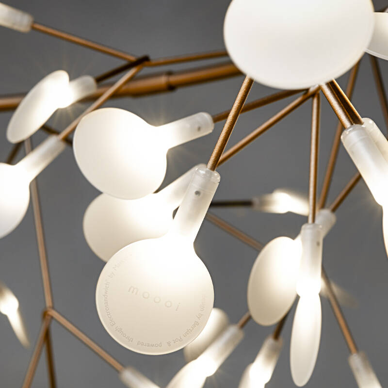 Suspension HERACLEUM III Linear Cuivre MOOOI
