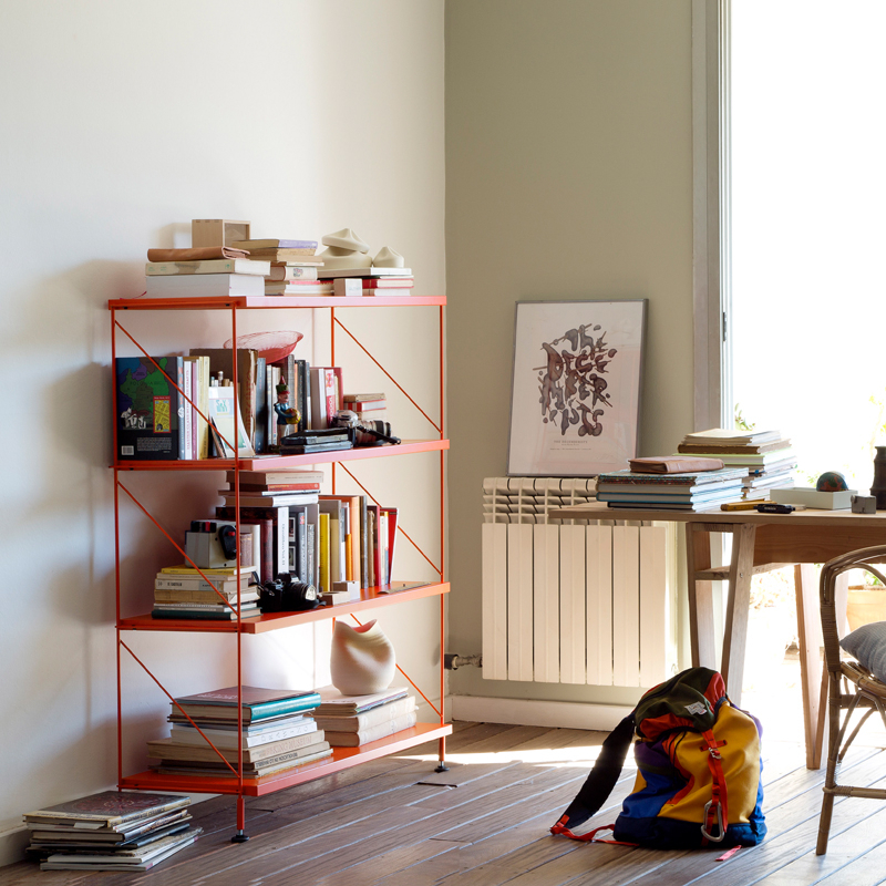 Etagère TRIA PACK sur pieds Orange MOBLES 114