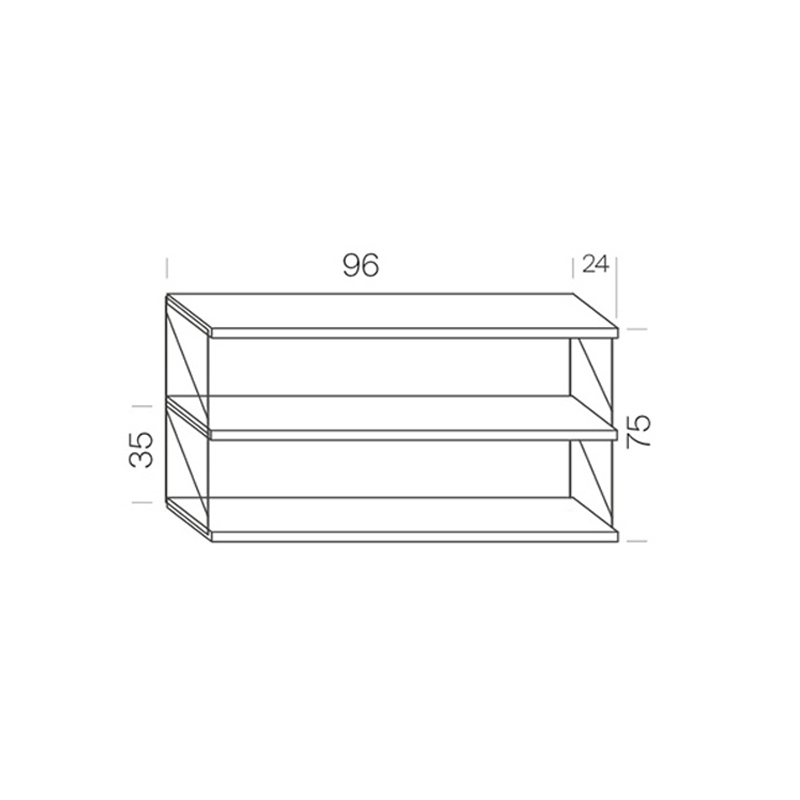 Etagère TRIA PACK Murale Orange MOBLES 114