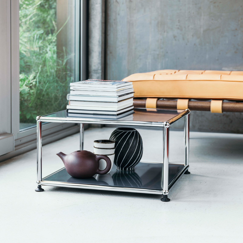 Table d'appoint guéridon USM HALLER M21 Orange pur USM HALLER
