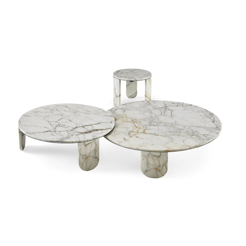 Table basse CLEMO Marbre Calacatta Vagli Oro GALLOTTI & RADICE
