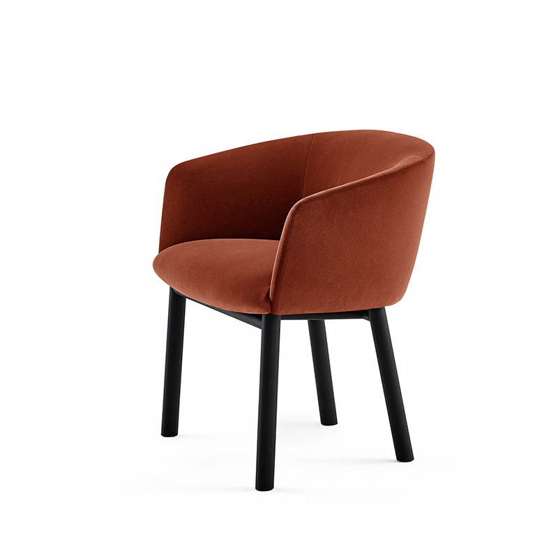 Chaise LIVRETTE Brique GALLOTTI & RADICE