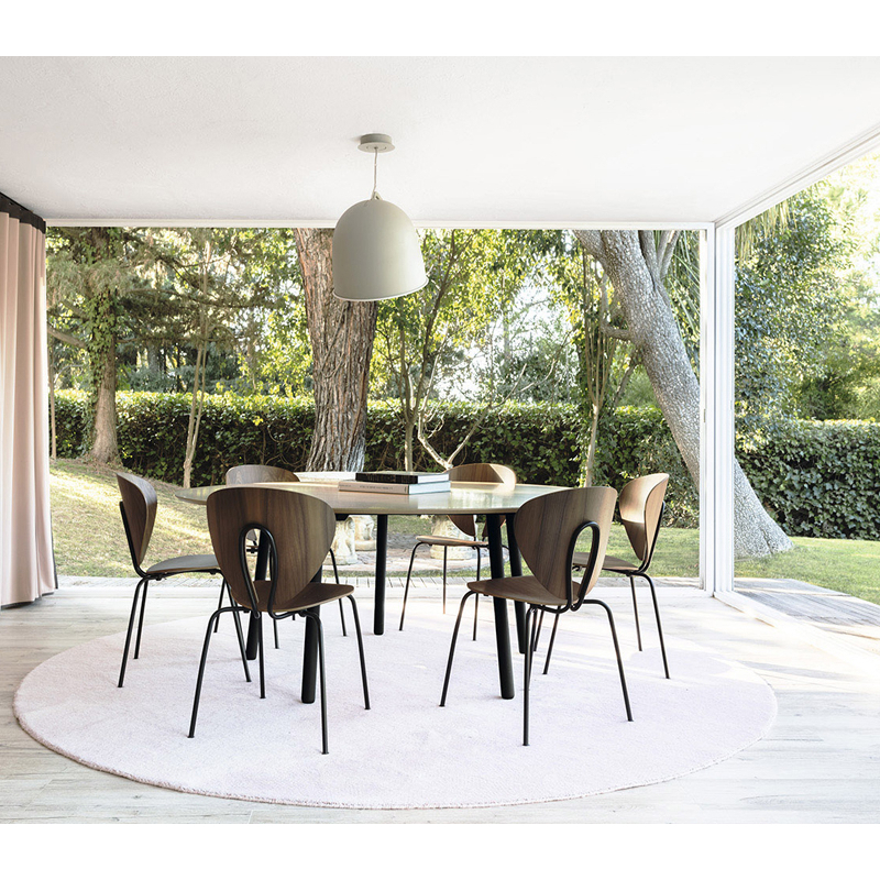 Chaise GLOBUS Frêne laqué Frêne laqué noir STUA