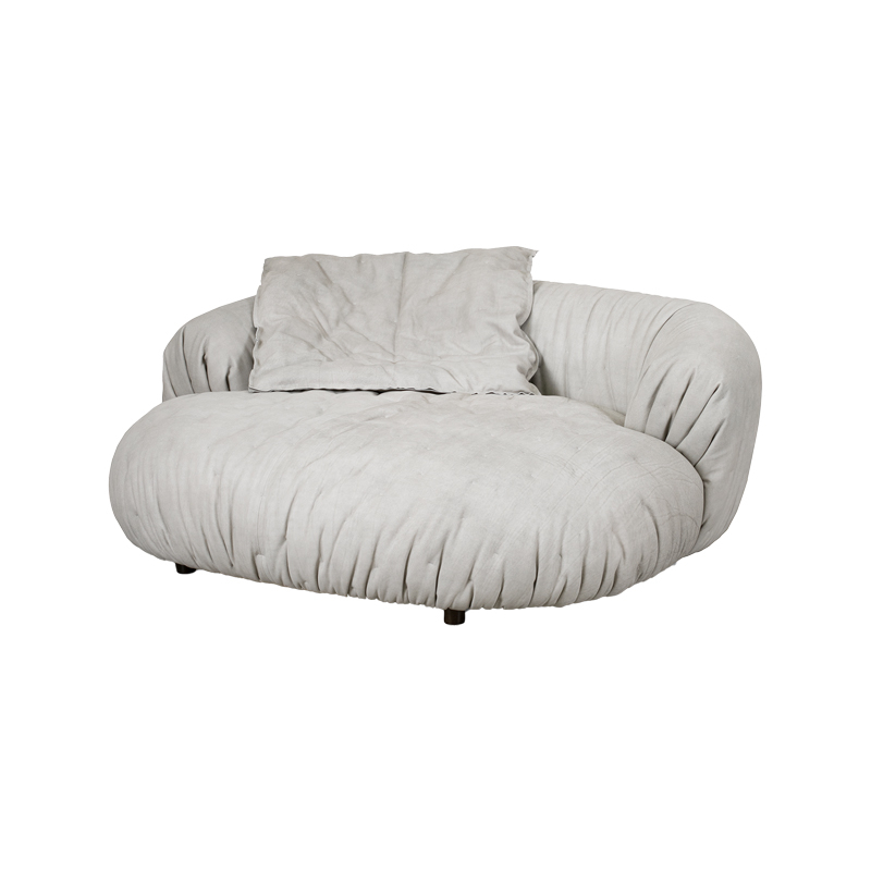 Fauteuil ORTIGIA Blanc riz BAXTER MADE IN ITALY