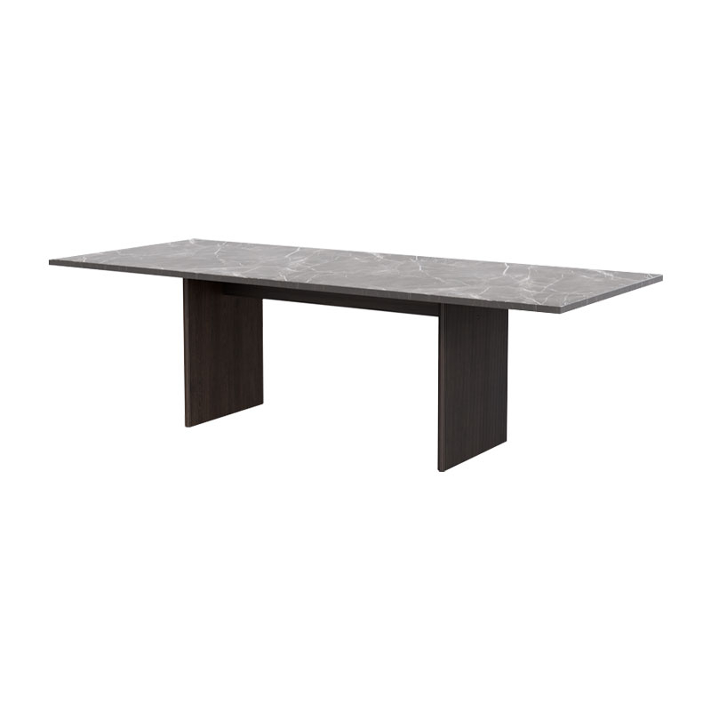 Table CABIN SQUARE Marbre Pietra gris / Chêne foncé VIPP