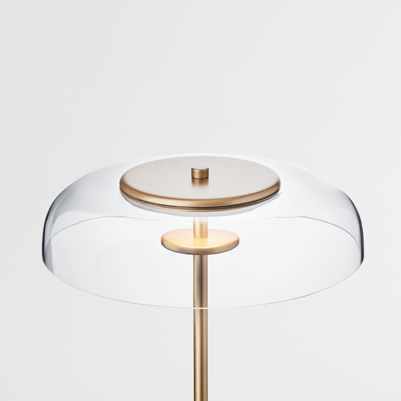 Lampadaire BLOSSI Transparent/ doré NUURA