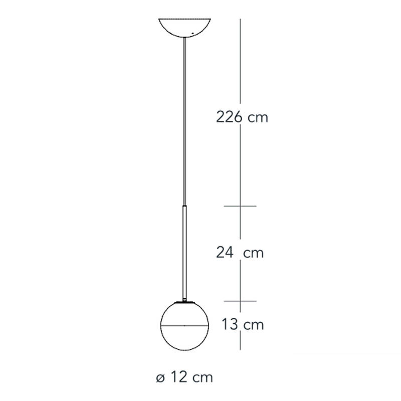 Suspension PALLINA Nickel FONTANA ARTE