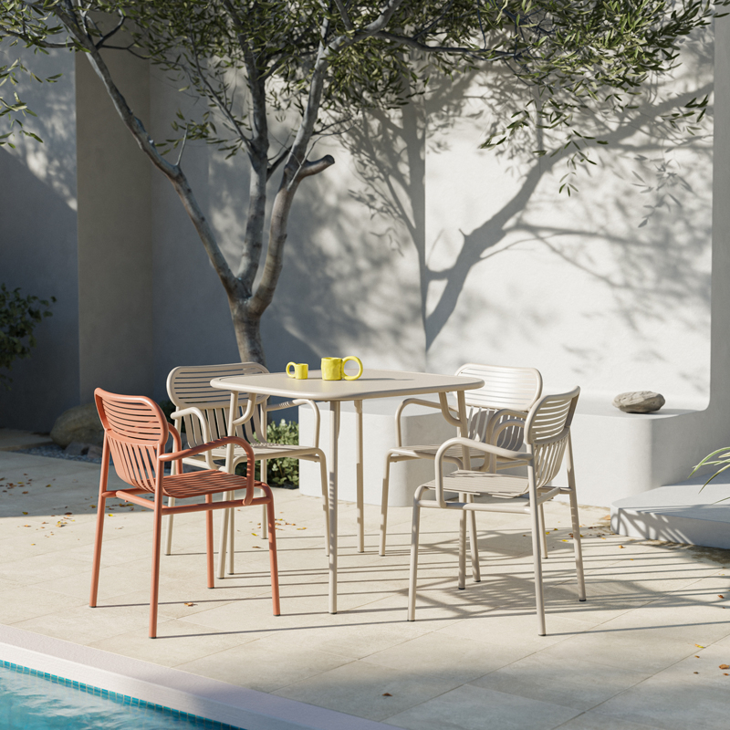 Chaise extérieur WEEK-END Bleu pigeon PETITE FRITURE