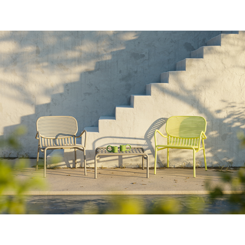 Fauteuil extérieur WEEK-END Bleu océan PETITE FRITURE