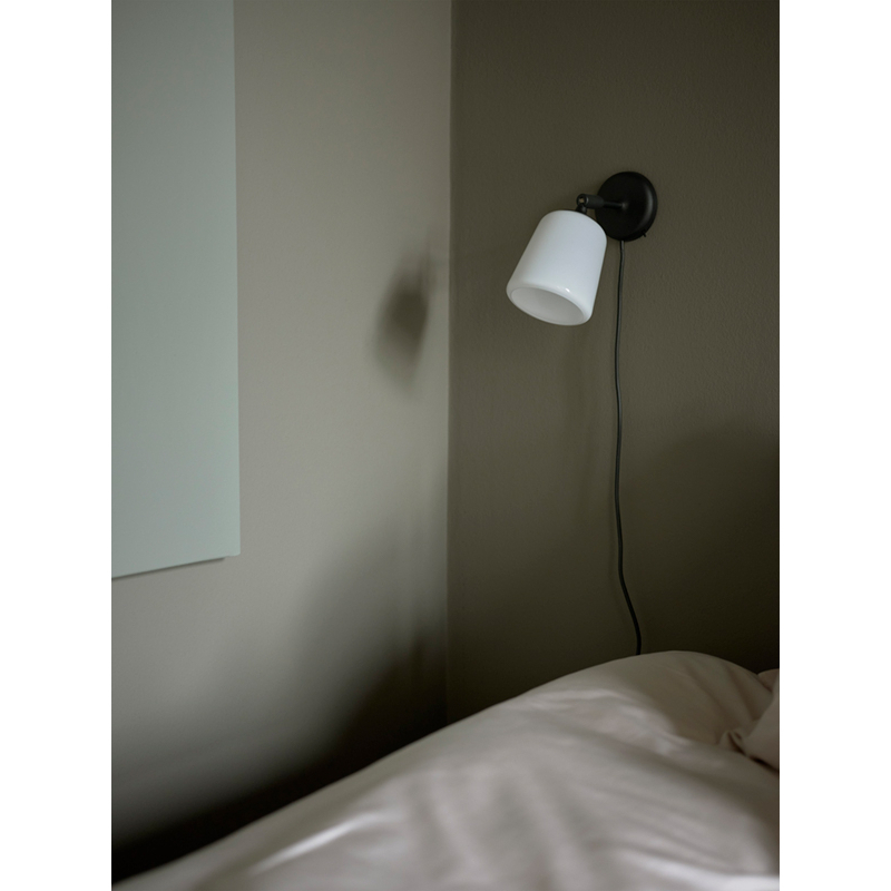 Applique MATERIAL Verre opalin blanc NEW WORKS