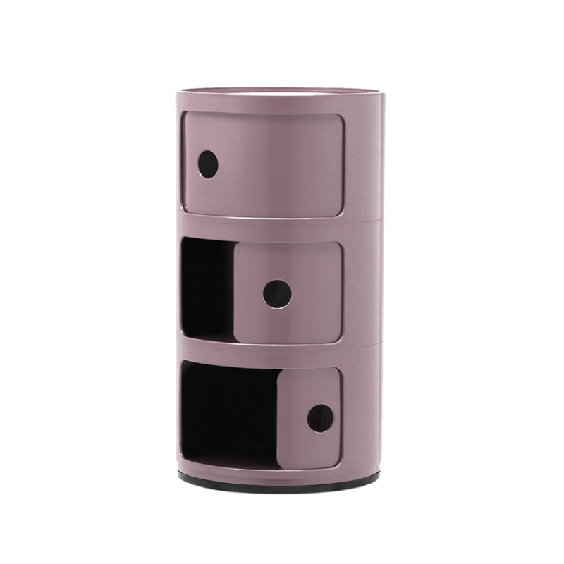 Meuble de rangement COMPONIBILI 3 tiroirs Mauve KARTELL