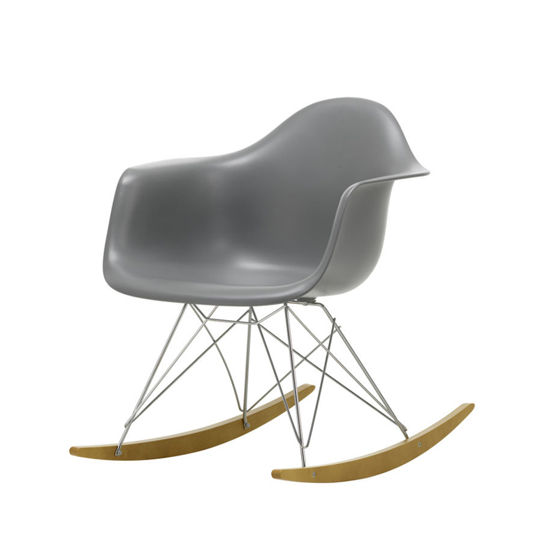 Fauteuil EAMES PLASTIC ARMCHAIR RAR Gris granit RE VITRA