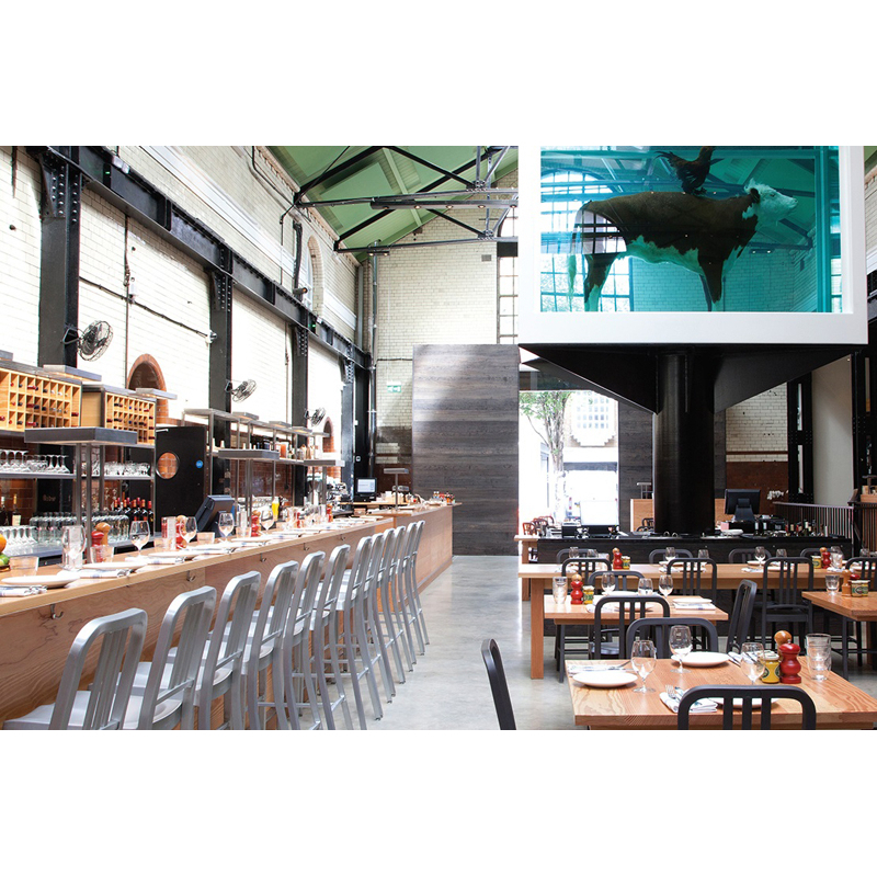 Tabouret haut 1006 NAVY STOOL Aluminium brossé EMECO