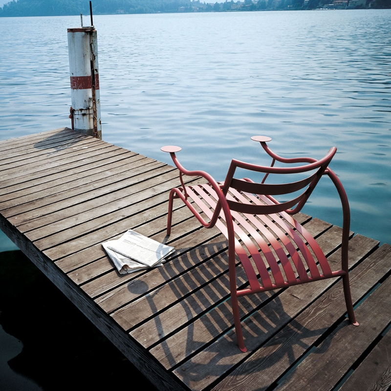 Fauteuil THINKING MAN'S CHAIR Rouge oxyde CAPPELLINI