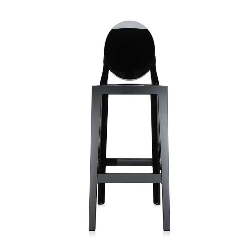 Tabouret haut ONE MORE Noir brillant KARTELL