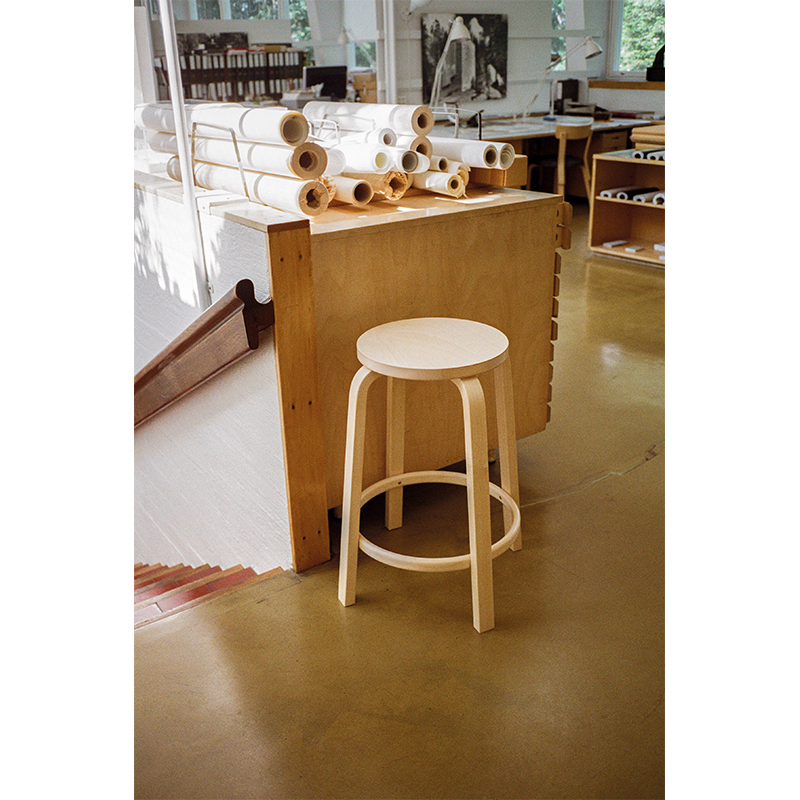 Tabouret haut 64 Bouleau ARTEK