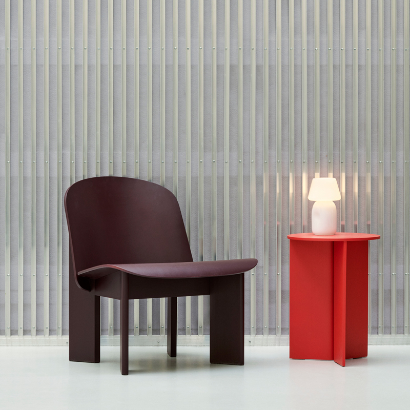 Fauteuil CHISEL Bordeaux HAY