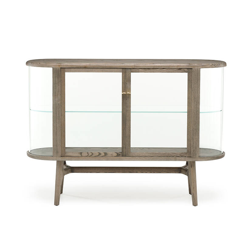 Meuble de rangement SOLO VITRINE Frêne huilé noir DE LA ESPADA