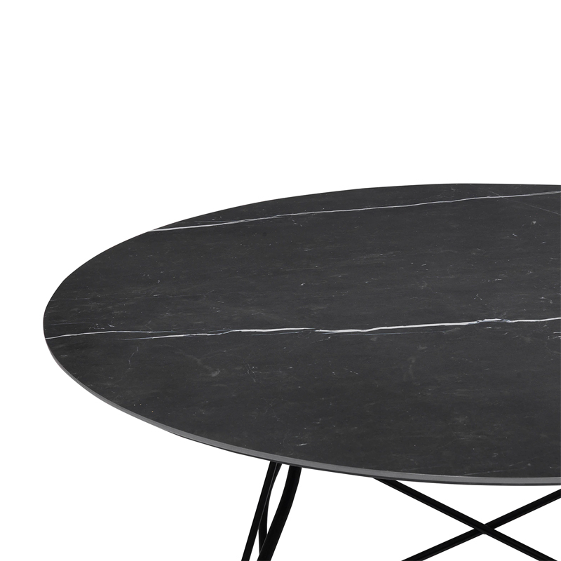 Table GLOSSY Ø 118 Noir KARTELL