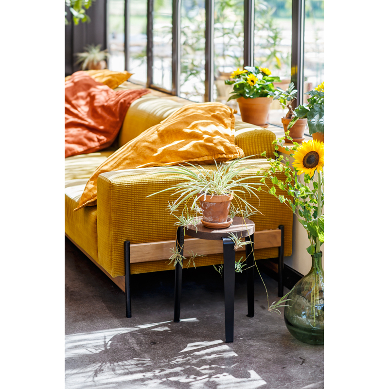 Tabouret LOU Chêne Noir graphite TIPTOE