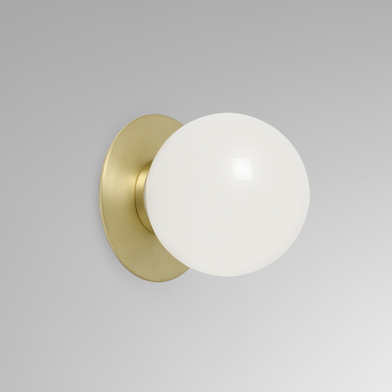 Applique MEZZO FLUSH Small IP44 Laiton satiné CTO LIGHTING