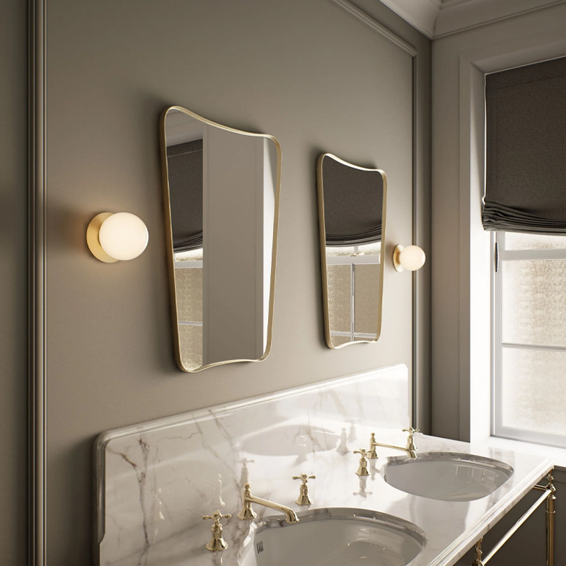 Applique MEZZO FLUSH Large IP44 Laiton satiné CTO LIGHTING