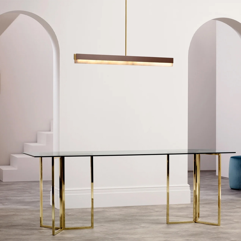 Suspension ARTES 900 Laiton satiné CTO LIGHTING